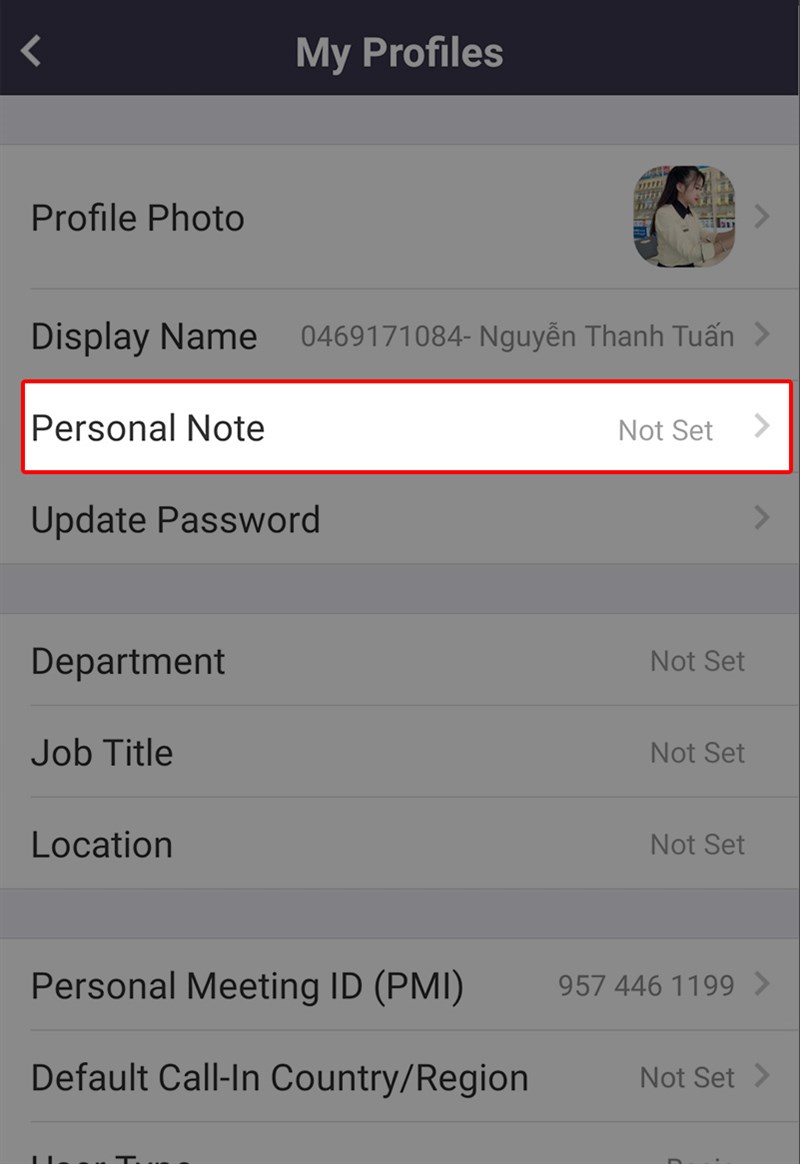 Cách đổi thông tin cá nhân, tên, mật khẩu Zoom đơn giản