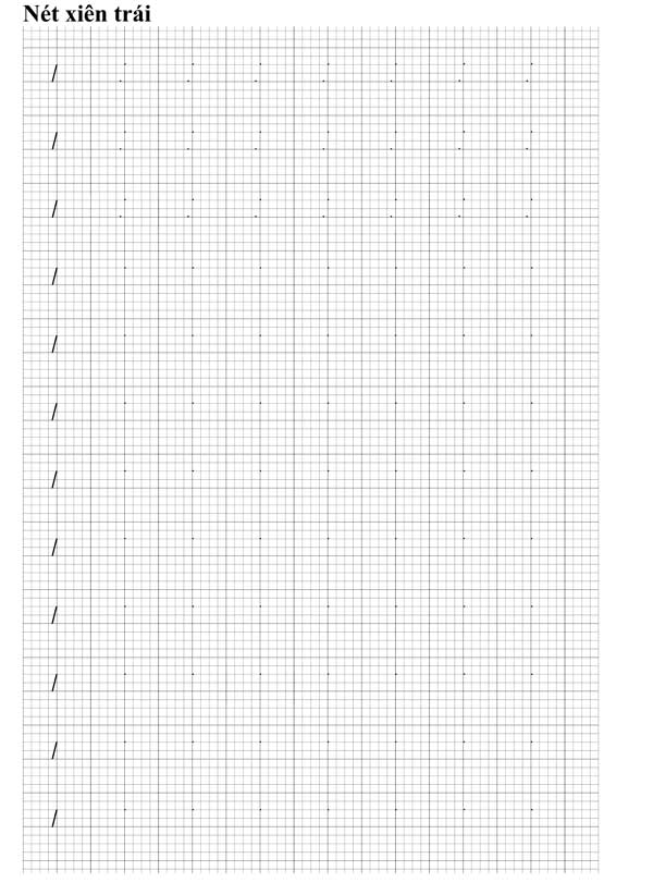 Tổng hợp nét chữ cơ bản và chữ cái tập viết cho học sinh lớp 1