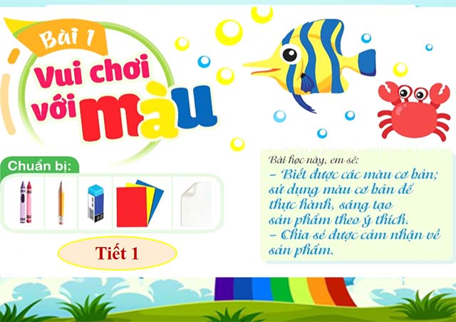Bài giảng điện tử lớp 2 môn Mĩ thuật