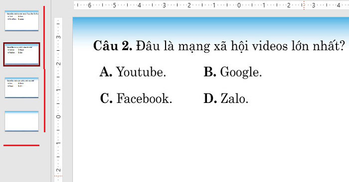 Chuyển tự động câu hỏi trắc nghiệm từ Word sang PowerPoint