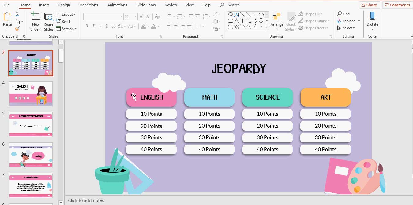 Hướng dẫn tạo trò chơi (game) đố vui trên Powerpoint
