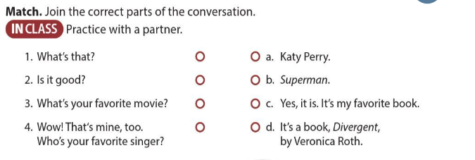 Giải Anh 6 Unit 1 Conversation SBT