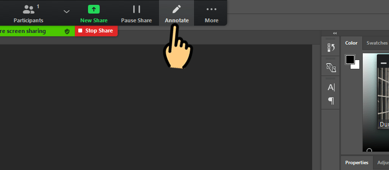 2 cách vẽ hình trên Zoom Meetings cho máy tính