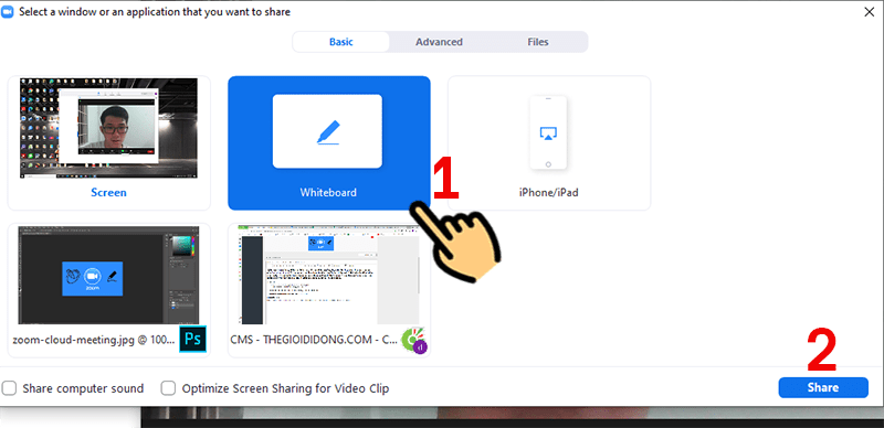 2 cách vẽ hình trên Zoom Meetings cho máy tính