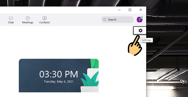 Settings Cách bật, mở Camera trên Zoom