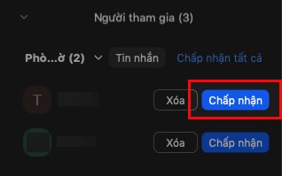 Cách bật, tắt xét duyệt người tham gia trên Zoom
