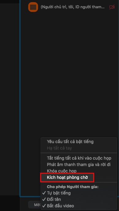 Cách bật, tắt xét duyệt người tham gia trên Zoom