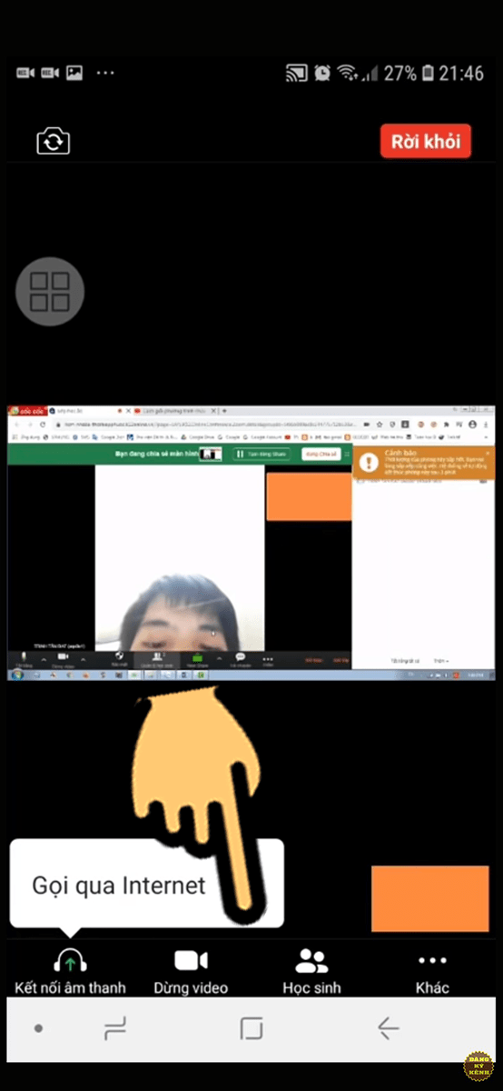 Hướng dẫn học sinh tham gia lớp học ảo trên K12Online