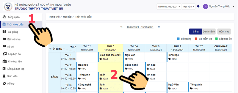 Hướng dẫn học sinh tham gia lớp học ảo trên K12Online