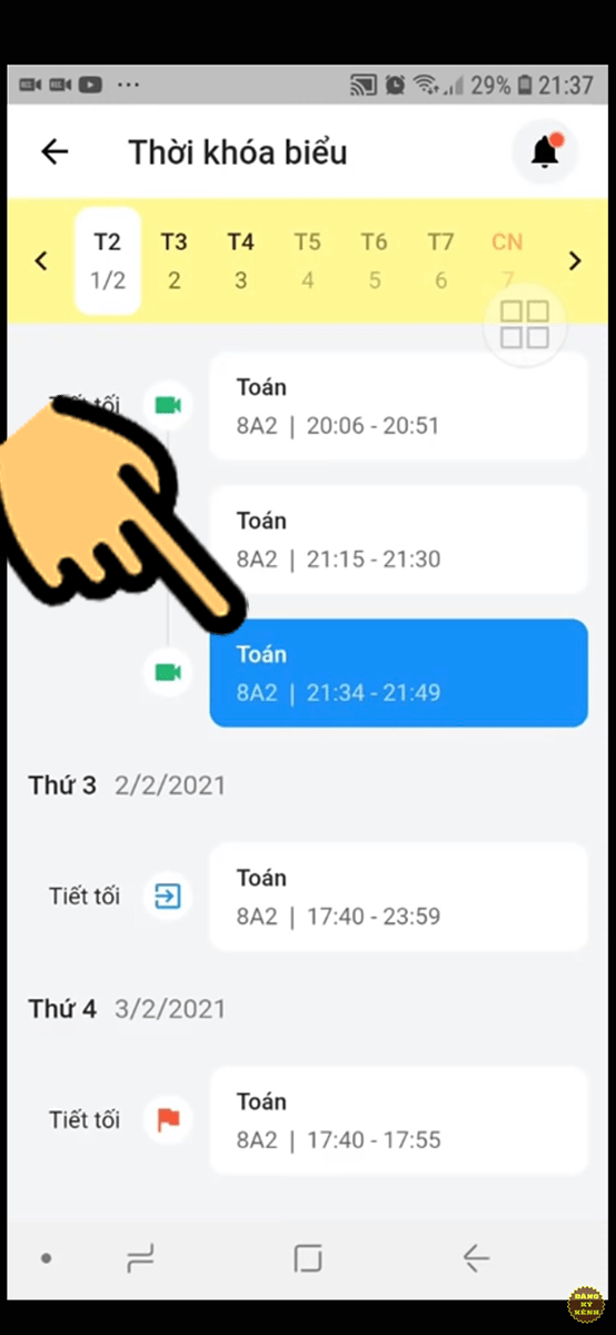 Hướng dẫn học sinh tham gia lớp học ảo trên K12Online
