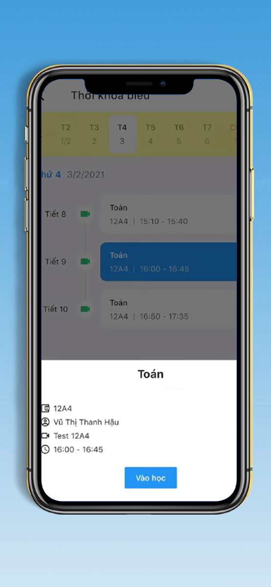 Tham gia lớp học online Phần mềm học trực tuyến K12Online