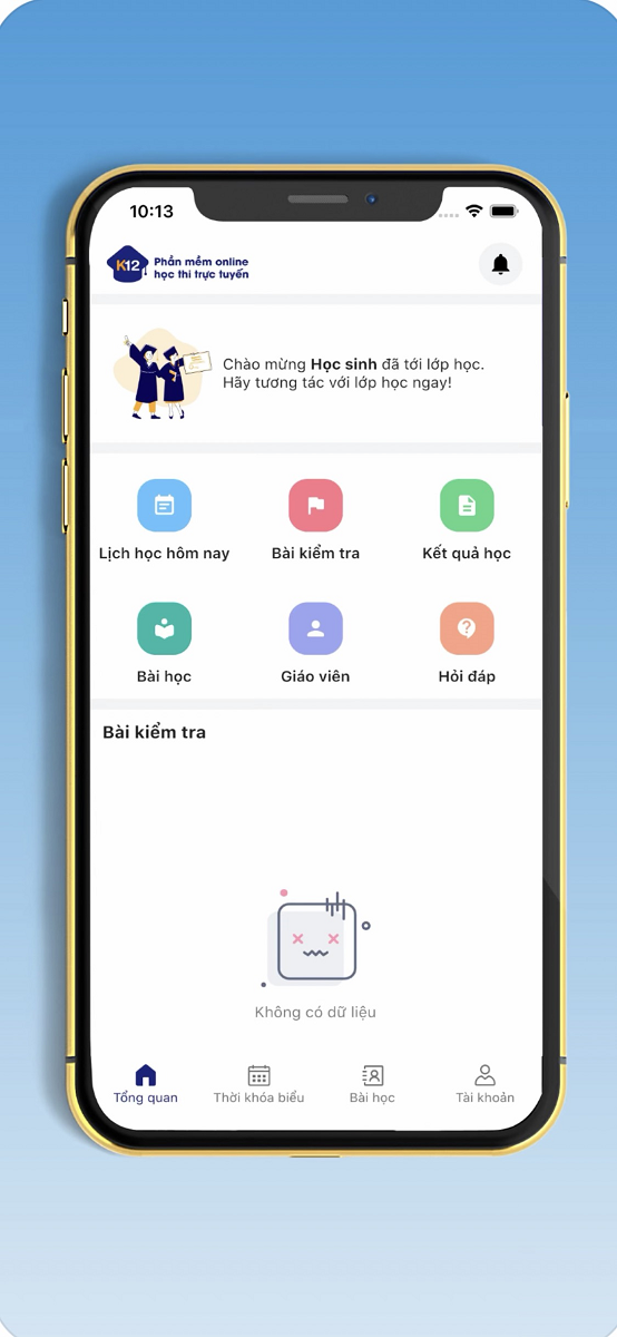 Dễ dàng quản lý việc học Phần mềm học trực tuyến K12Online