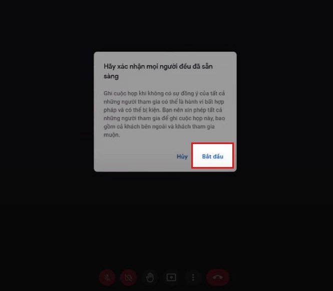 Ghi lại cuộc họp trêm Google Meet