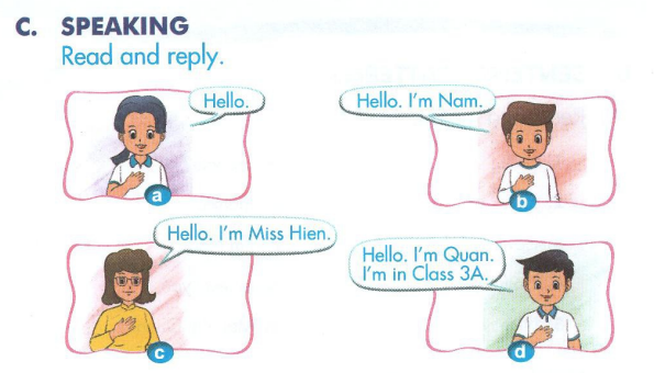 Giải SBT Tiếng Anh 3 Unit 1: Hello