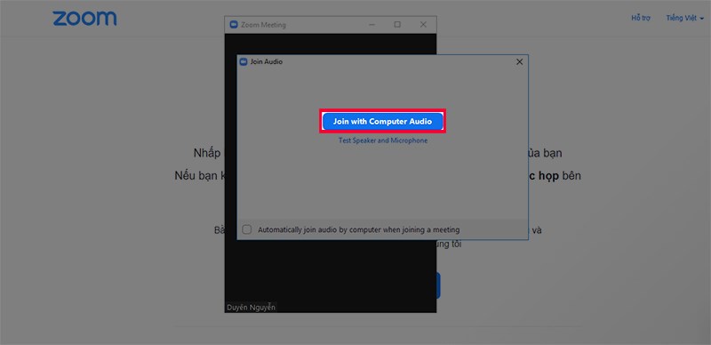 Hướng dẫn cách đăng nhập Zoom trên web