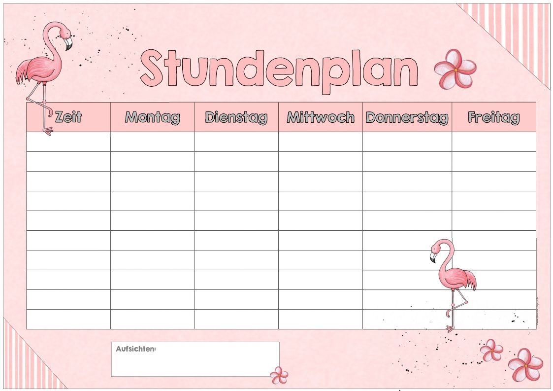 Thời khóa biểu tiếng Anh