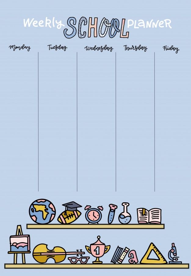 Thời khóa biểu tiếng Anh