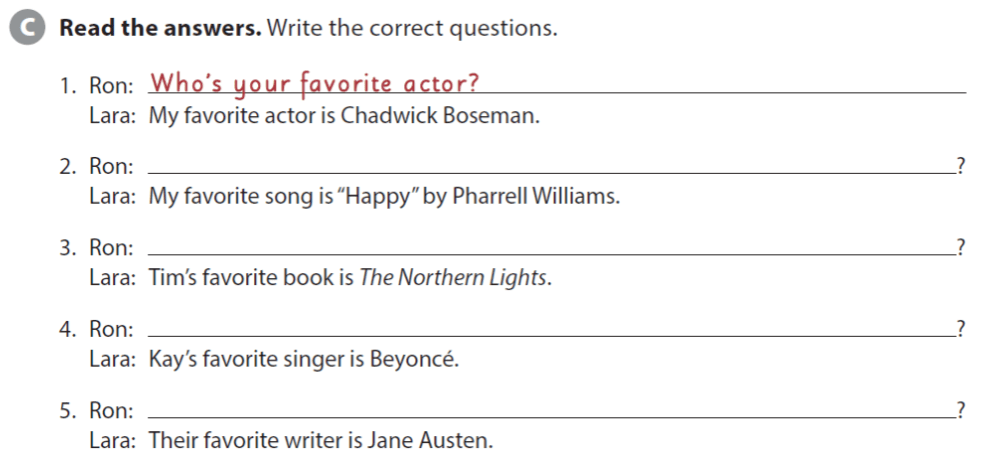 Giải Anh 6 Unit 1 Language Focus Extra Practice SBT