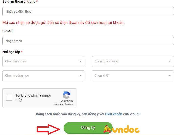 Cách đăng ký đấu trường toán học