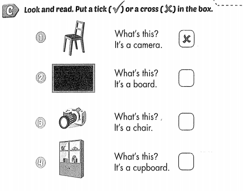 Giải SBT I-learn Smart Start 3 Unit 2 Lesson 1