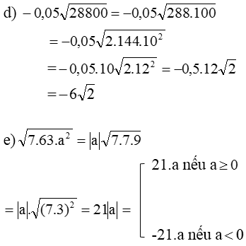 B&agrave;i 43 (trang 27 SGK To&aacute;n 9 Tập 1)
