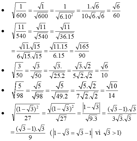B&agrave;i 48 trang 29 SGK To&aacute;n 9 tập 1