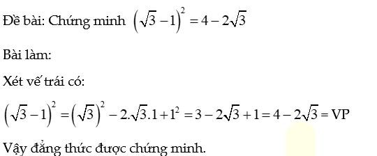 Chứng minh căn thức bậc ba