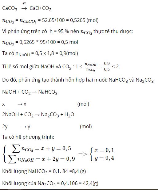 Phản ứng thu được những muối n&agrave;o?