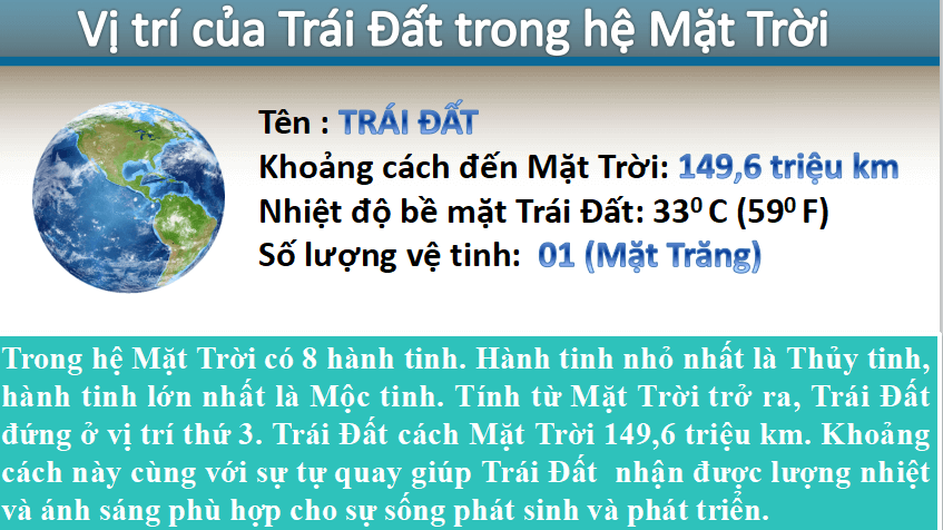 Bài giảng địa lý 6