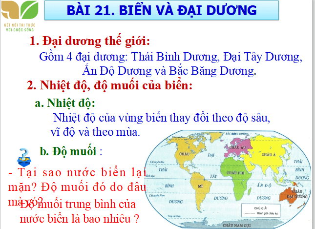 Bài giảng địa lý lớp 6