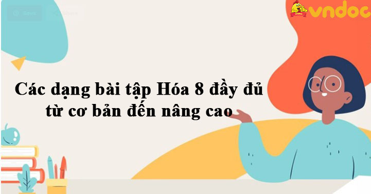 Các dạng bài tập Hóa 8 đầy đủ từ cơ bản đến nâng cao