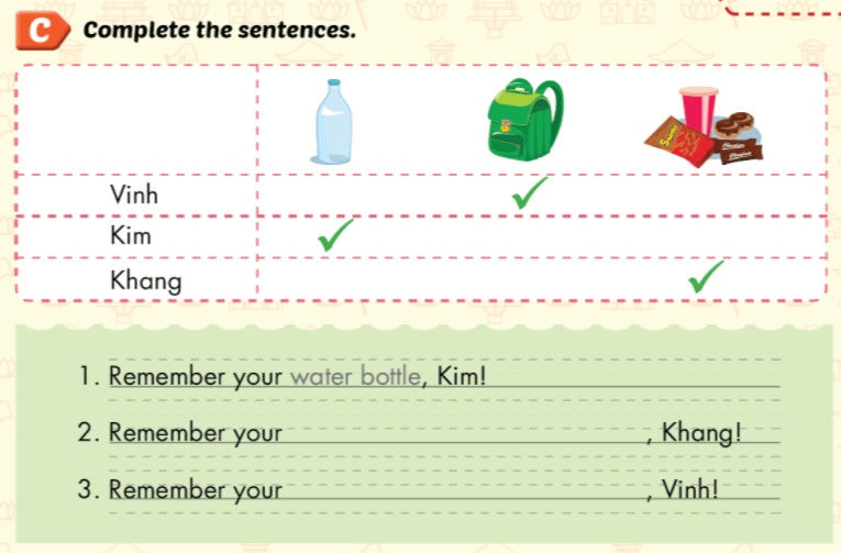 Giải SBT i-Learn Smart Start 3 Unit 2 Lesson 5