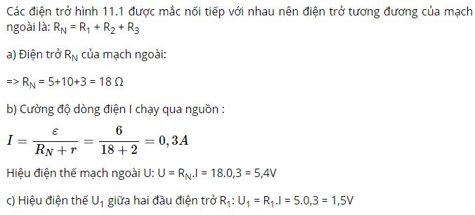 Ph&acirc;n t&iacute;ch v&agrave; cho biết c&aacute;c điện trở mạch ngo&agrave;i của mạch điện
