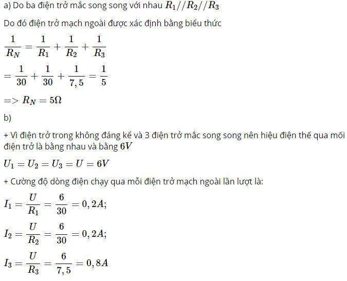 T&iacute;nh điện trở mạch tương đương RN của mạch ngo&agrave;i