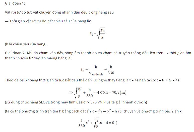 T&iacute;nh chiều s&acirc;u của hang