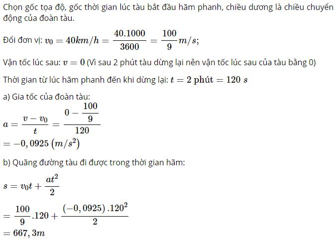 T&iacute;nh qu&atilde;ng đường m&agrave; t&agrave;u đi được trong thời gian h&atilde;m