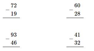Bài 1 (trang 90 SGK Toán 2 tập 1)