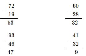Bài 1 (trang 90 SGK Toán 2 tập 1)