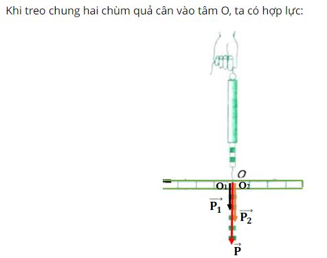 H&atilde;y biểu diễn c&aacute;c vectơ lực P1, P2 v&agrave; hợp lực P của ch&uacute;ng