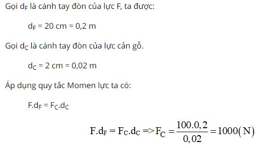 H&atilde;y t&iacute;nh lực cản của gỗ t&aacute;c dụng v&agrave;o đinh