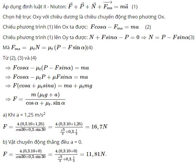 T&iacute;nh độ lớn của lực