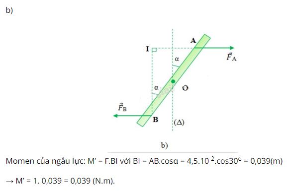 T&iacute;nh momen của ngẫu lực