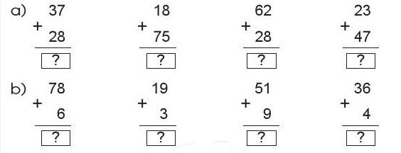 Bài 1 Toán lớp 2 trang 62 sách Cánh Diều