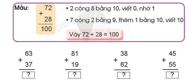 Bài 2 Toán lớp 2 trang 64 sách Cánh Diều