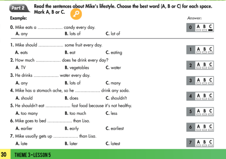 Smart World 7 Workbook giải bài tập Unit 3 Lesson 5