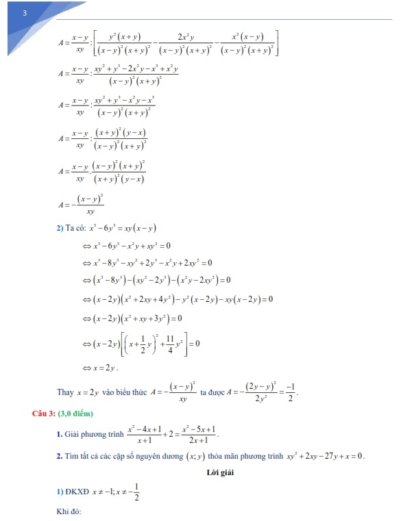 Bộ đề thi học sinh giỏi lớp 8 môn Toán năm 2020 - 2021