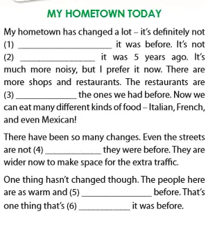 Soạn tiếng Anh 7 Unit 4 A closer look 2