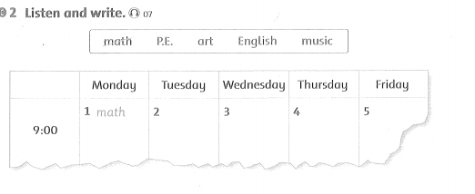 Family and Friends 3 Workbook Unit 4 Lesson 2
