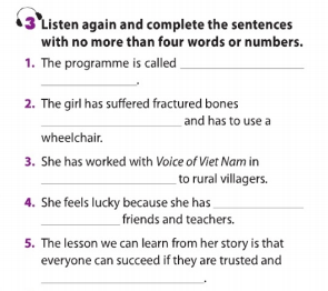 Unit 4 lớp 11 Listening