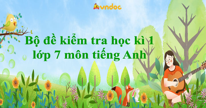 6 Đề kiểm tra học kì 1 lớp 7 môn tiếng Anh có đáp án